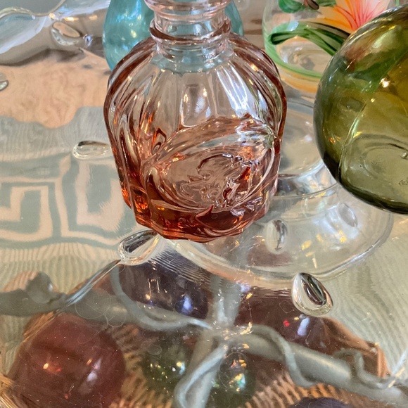 Small Colored Glass Bottles Set of 4 - Picture 8 of 8